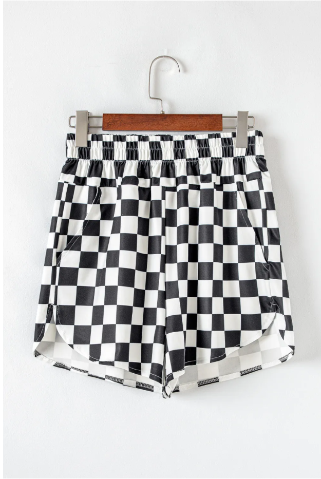 Black Cove Checkered Shorts