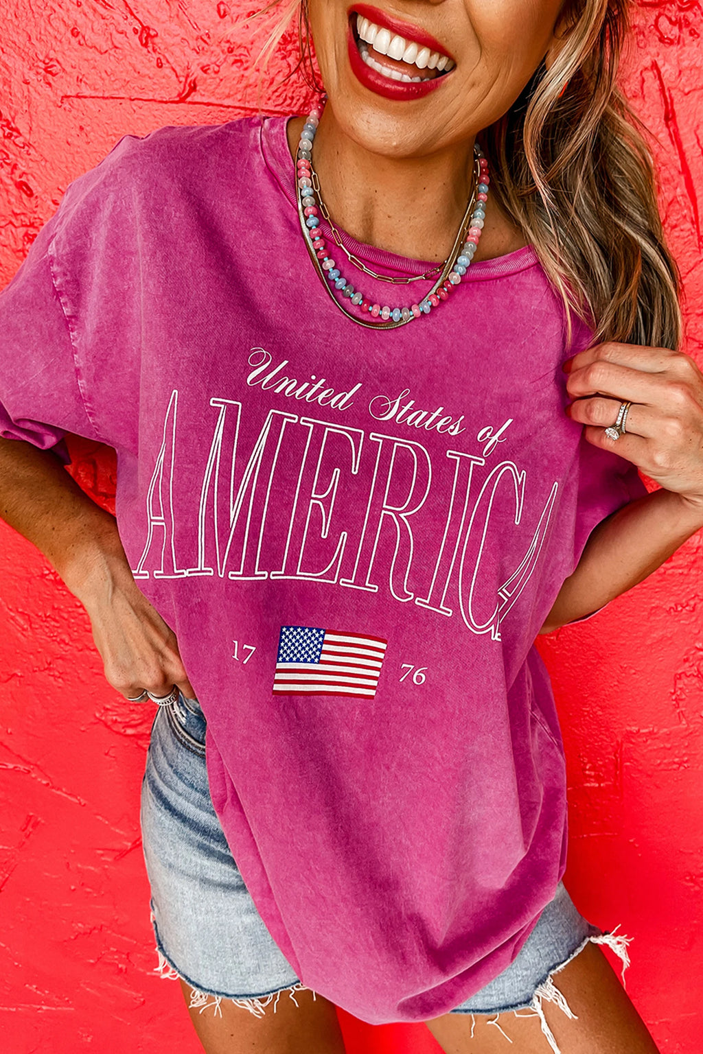 United States of America 1776 Mineral Wash Cotton Tee