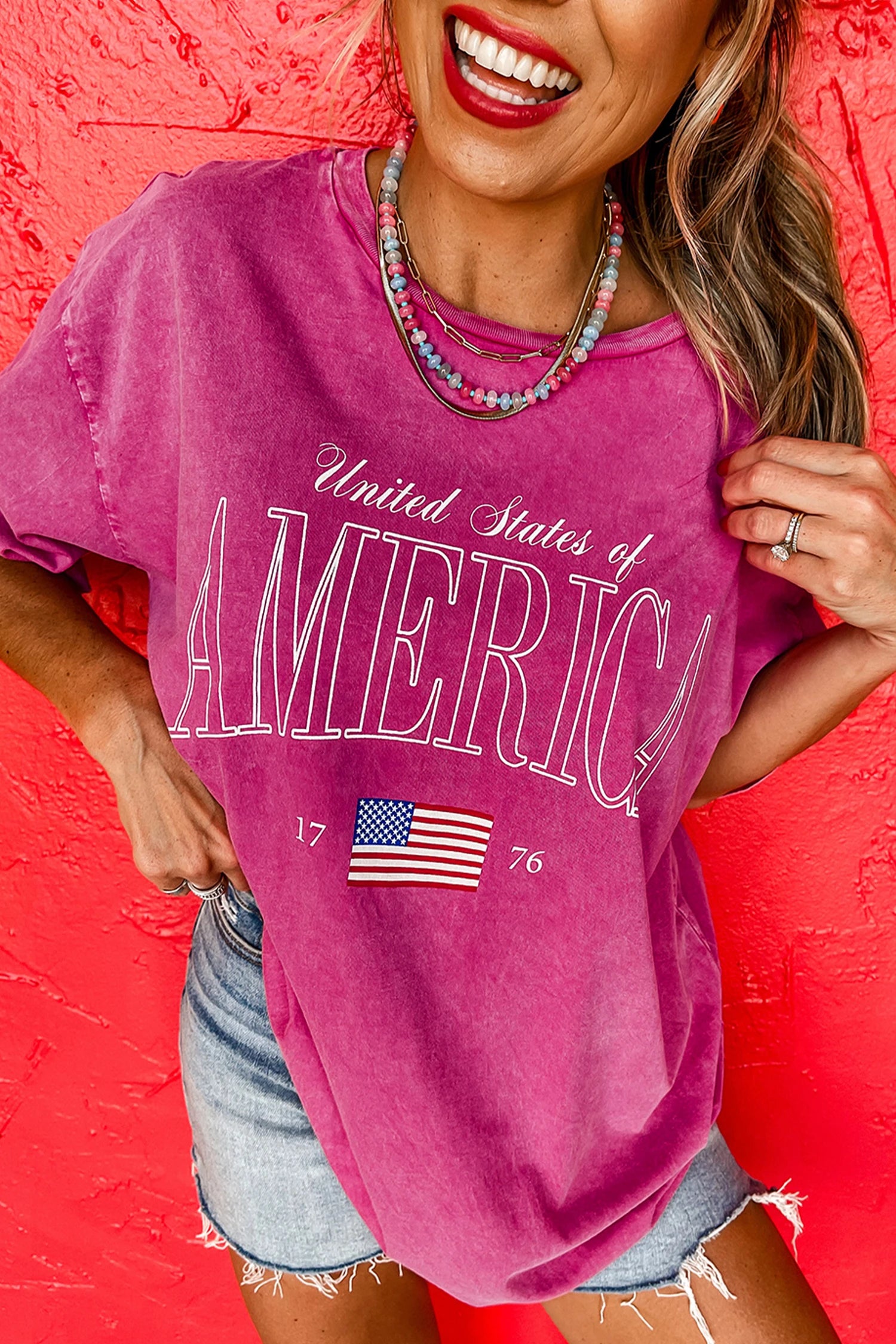 United States of America 1776 Mineral Wash Cotton Tee